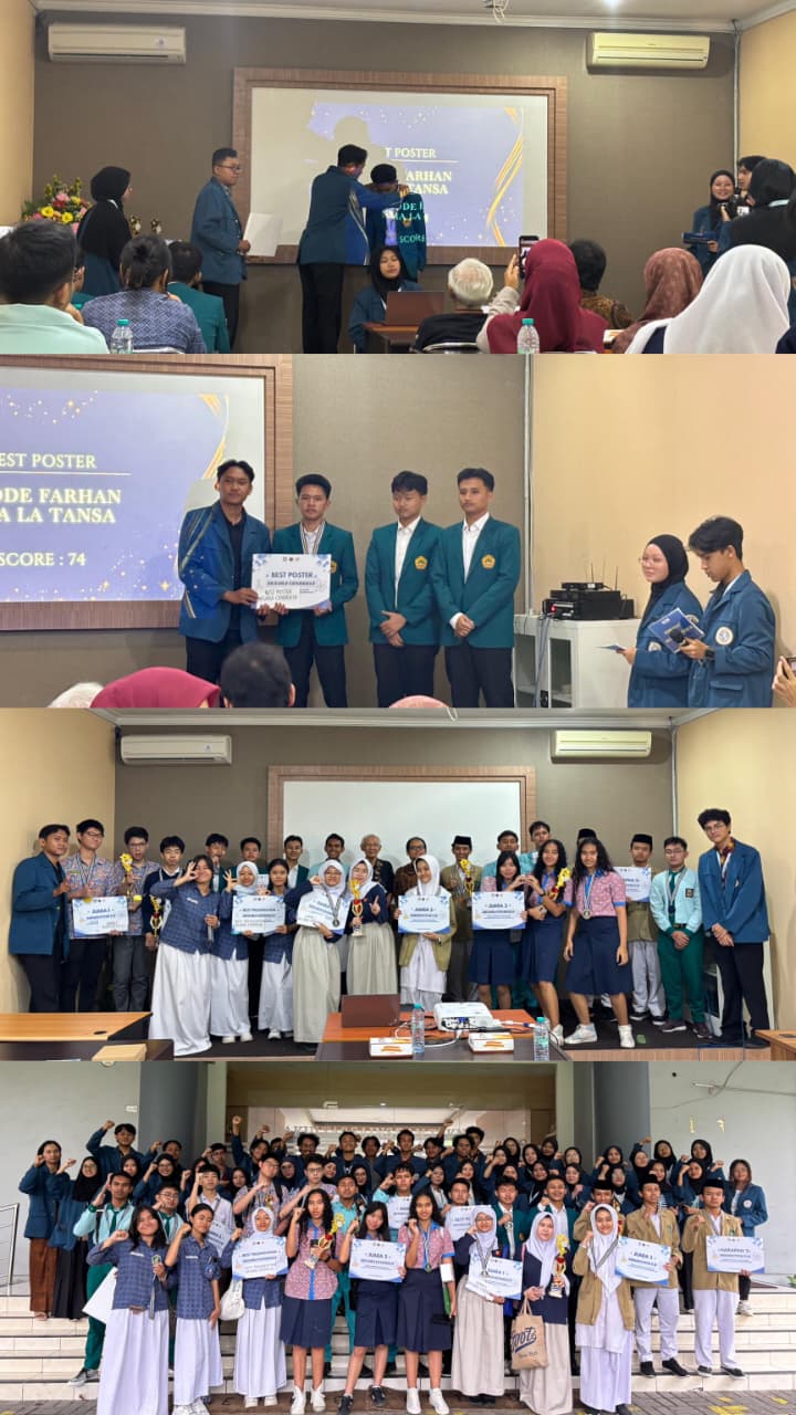 Tim KIR SMA La Tansa Raih Best Poster di Lomba Esai Nasional UNAIR 2025